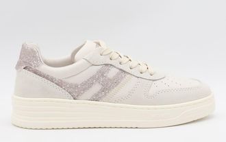 Hogan White Leather Sneakers