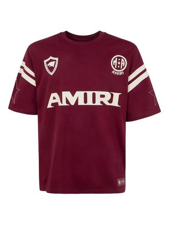 Amiri logo-detail short-sleeve T-shirt - Red