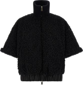 Moncler Reversible Cape Mantelle Nero-Donna