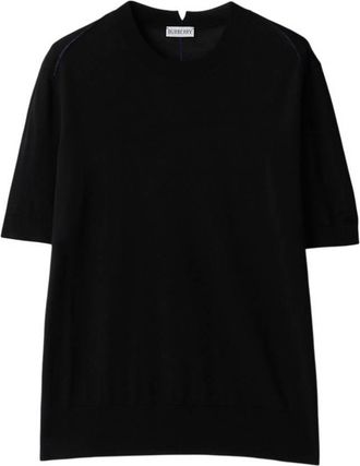 Burberry Crew-Neck Wool Knitted T-Shirt, Size XX-Small