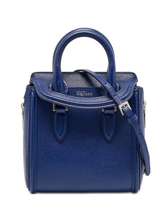 Alexander McQueen Heroine leather tote bag - Blue