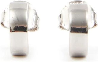 Maison Margiela Minimalistische Signature Creolen met Nummering - Dames - Oorbellen - Grijs - ONE Size - Accessoires