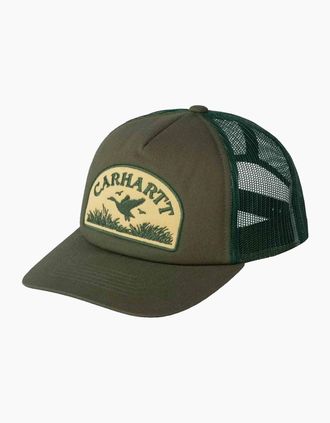 Carhartt Work in Progress Mens Carhartt WIP Take Off Trucker Cap Leaf - Tan - Size: ONE size