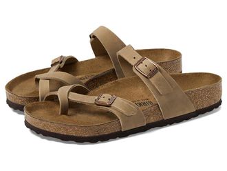 Birkenstock Mayari Oiled Leather Womens Sandals Tobacco Brown Oiled Leather : EU 41 (US Womens 10-10.5) Regular