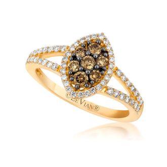 Le Vian Ladies Chocolate Diamond Rings set in 14K Honey Gold