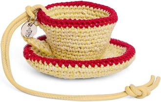 J.W.Anderson Stijlvolle Teacup Charm Sleutelhouder - Dames - Sleutelhangers & Tashangers - Geel - ONE Size - Accessoires
