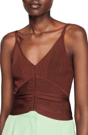 Sandro Alcudia V-Neck Sleeveless Top in Glaise at Nordstrom Rack, Size 3 (Fits Like 8 Us) / 40 Eu