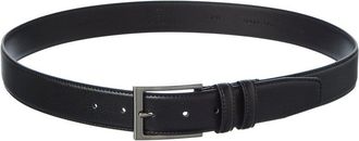 Brooks Brothers Feather Edge Textured Leather Belt