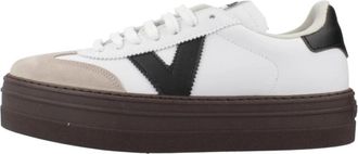Victoria Sportieve Vetersneakers - Dames - Sneakers - Wit - 38 EU - Schoenen
