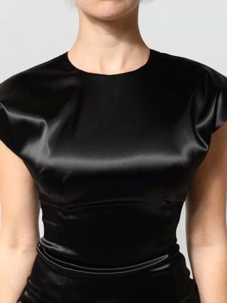 Dolce & Gabbana satin midi sheath dress