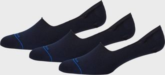 Marcoliani Mens Invisible 3-Pack No-Show Cotton Socks