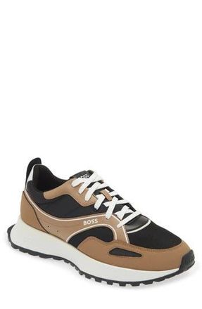 BOSS Jonah Runn MX Sneaker in Open Beige at Nordstrom Rack, Size 6Us / 5Uk