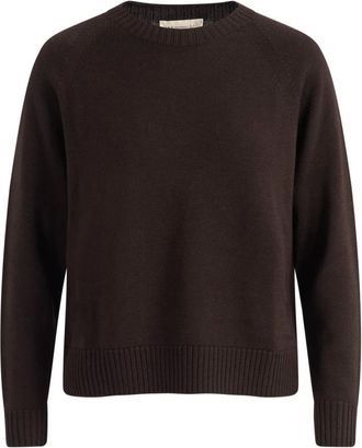 Max Mara Truien & Vesten, Dames, Bruin, S, Lange Gebreide Kleding