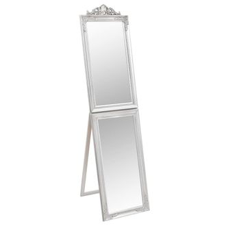 vidaXL Espejo De Pie Plateado 50x200 Cm Vidaxl