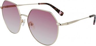 Longchamp Womens LO154S-724 LO154S 60 724 Fashion Sunglasses - Gold - One Size
