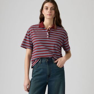 Levi's Didion Rugby Polo - Womens - XS - Red