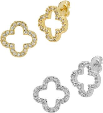 Glaze Jewelry Gold Plated Cz Earrings