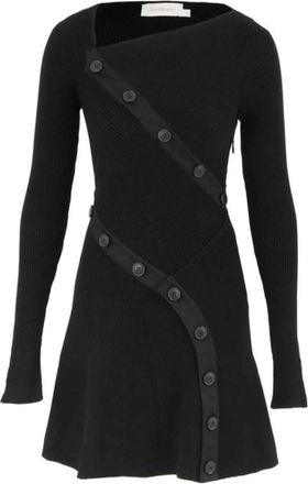 Zimmermann Rebellion Mini-jurk met Knopen - Dames - Kleedjes - Zwart - M - Polyester - Kleedjes