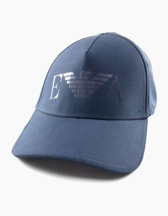 Emporio Armani Mens Emporio Armani Logo Gommato Baseball Cap Sea Blue - Size: XL