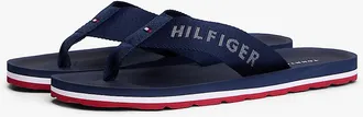 Tommy Hilfiger Mens Hilfiger Monotype Flip-Flop - Blue - US 11 / EU 44