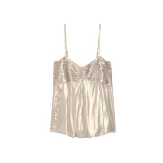 Zadig&Voltaire Sleeveless Tops, female, Yellow, Size: XS Cippie Satin Camisole