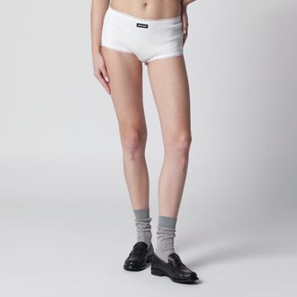 Miu Miu White cotton culottes