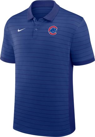 Nike Chicago Cubs Authentic Collection Striped Victory Nike Mens Dri-FIT MLB Polo in Blue | 03BG0GJ4EJ-P81