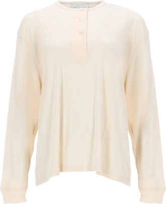 STUDIO NICHOLSON Beige Solid Round Neck T-Shirt