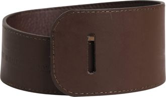 Gianfranco Ferre Genuine Leather Logo Wide Waist Women Womens Belt