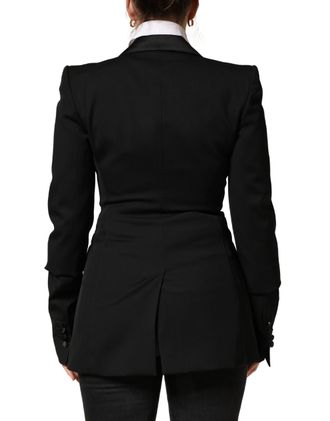 Dolce & Gabbana Virgin Wool Single-Breasted Blazer - Black