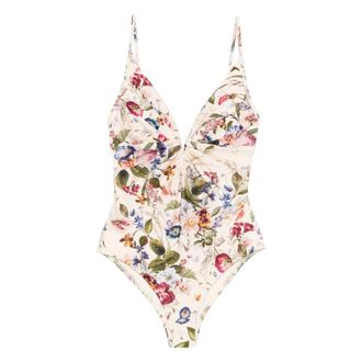 Zimmermann One-piece, female, Multicolor, Size: XS Floral One-Piece Swimsuit