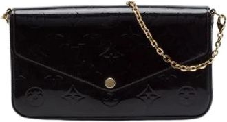 Louis Vuitton Pre-owned Pochette Felicie - Dames - Vintage Clutch - Paars - ONE Size - Leer - Vintage