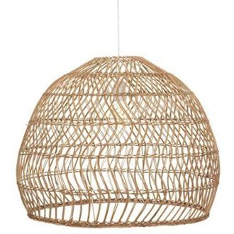 Atmosphera Lampada a sospensione joy in rattan d58cm Atmosphera cr&eacute;ateur dint&eacute;rieur