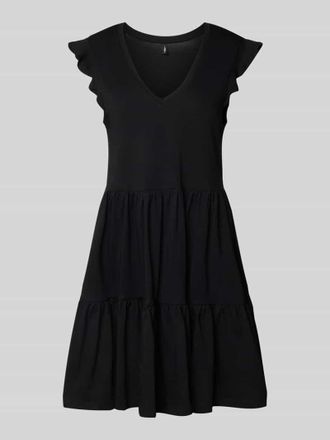 Only Tailliertes Minikleid aus reiner Baumwolle Modell MAY in Black, Gr&ouml;&szlig;e L