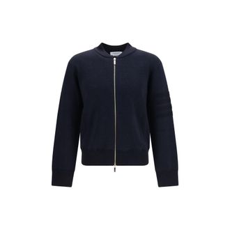 Thom Browne Blue Wool Oves Aries Mens Bomber