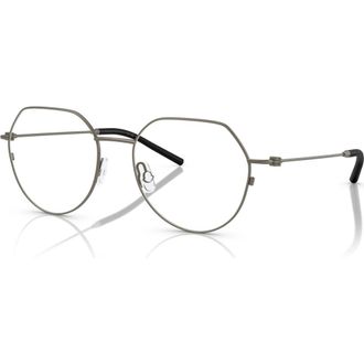 Moncler 54mm Irregular optical glasses in Grey at Nordstrom