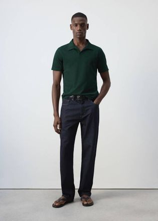 Mango Polo misto cotone slim-fit verde scuro - Uomo - XXL - MANGO MAN