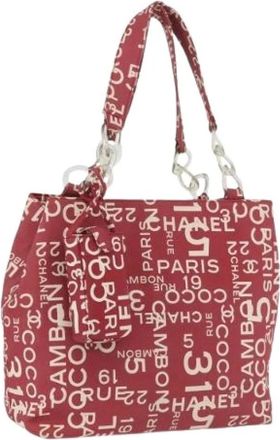 Chanel Pre-owned Vintage Tote Bag - Dames - Vintage Shopper - Rood - ONE Size - Vintage