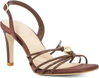 Dune London Womens Ladies Mikonos - High Heel Strappy Sandals - Brown - Size UK 6