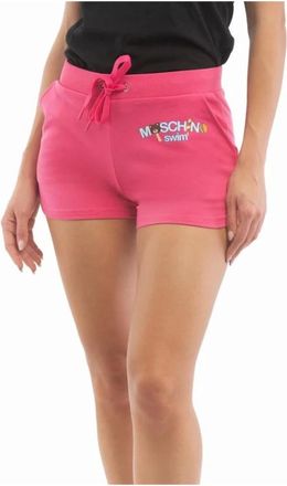 Moschino Sport - Dames - Bermuda - Roze - S - Katoen - Korte Broeken