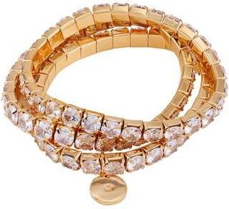 Vince Camuto Set of 3 Crystal Stretch Bracelet in Gold Tone at Nordstrom Rack