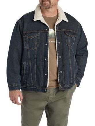 Levi's Big & Tall Night Shadows Faux Shearling Jacket at Nordstrom, Size 4X Big
