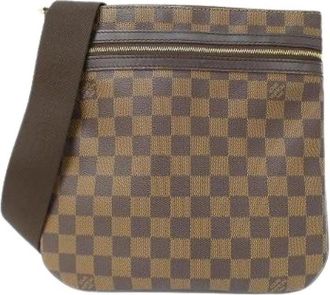 Louis Vuitton Pre-owned Cross Body Bags, female, Brown, Size: ONE SIZE Pre-owned Vintage Canvas Crossbody Bag