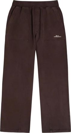 Ten c Pantaloni sportivi con applicazione - Marrone