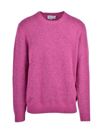 MC2 Saint Barth Pink Alpaca-Blend Crewneck Sweater