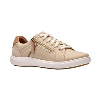 Clarks Womens Nalle Zen, Cream Textile, 7.5