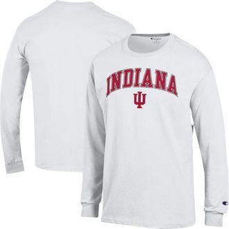 Champion Mens Champion White Indiana Hoosiers Arch Over Logo Long Sleeve T-Shirt at Nordstrom, Size Xx-Large