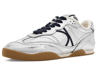 Kate Spade New York Ks Drift Sneakers Womens Shoes Silver/Captain Navy : 6.5 M, Leather