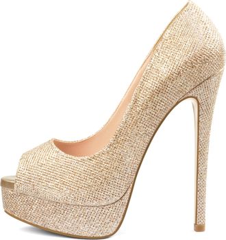 MERUMOTE Womens, gold glitter, 25.5 cm