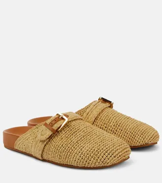 Robert Clergerie Slippers Quinta in rafia